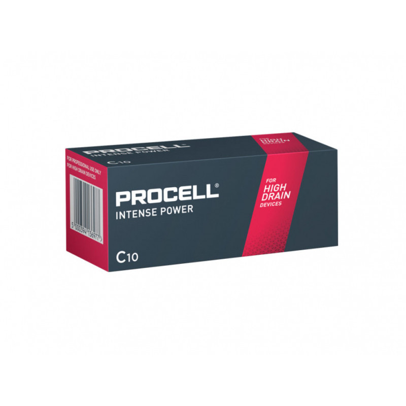 Duracell Pack de 10 piles Baby PROCELL Intense . C. LR14. 1.5V Duracell Pack de 10 piles Baby PROCELL Intense . C. LR14. 1.5V