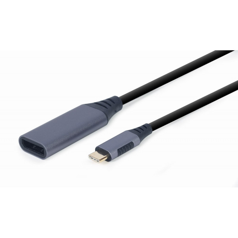 CableXpert Adapter USB Typ-C DisplayPort-Stecker Spacegrau - A-USB3C-DPF-01 CableXpert Adapter USB Typ-C DisplayPort-Stecker Spacegrau - A-USB3C-DPF-01