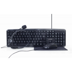Gembird Kit GAMER 4 en 1. version USA. noir - KBS-UO4-01
