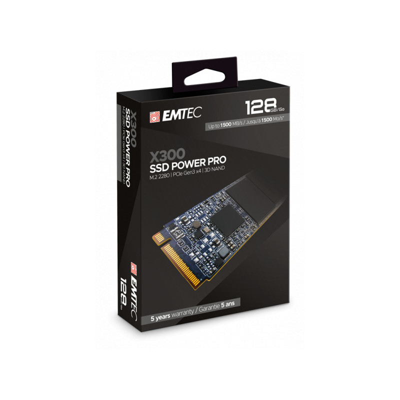 Emtec internal SSD M.2 2280 SATA X300 Power Pro 3D NAND 128GB Emtec internal SSD M.2 2280 SATA X300 Power Pro 3D NAND 128GB