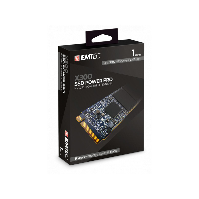 Emtec internal SSD M.2 2280 SATA X300 Power Pro 3D NAND 1TB Emtec internal SSD M.2 2280 SATA X300 Power Pro 3D NAND 1TB