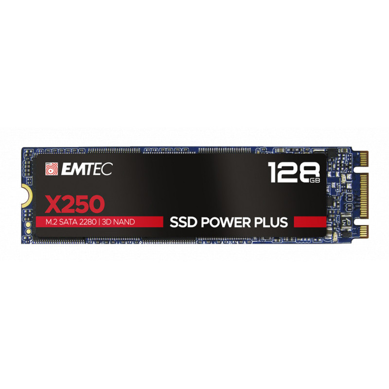 Emtec interne SSD M.2 SATA III X250 Power Plus 3D NAND 128GB Emtec interne SSD M.2 SATA III X250 Power Plus 3D NAND 128GB
