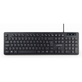 Gembird Multimedia Keyboard. Black. US-Layout - KB-MCH-04-DE