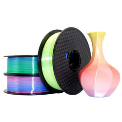 Gembird Filament. PLA Soie Arc-en-ciel. 1.75 mm. 1 kg - 3DP-PLA-SK-01-BG