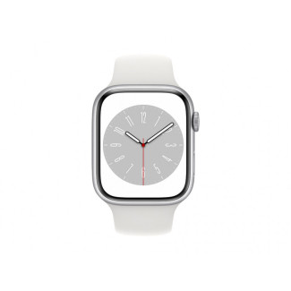 Apple Watch Series 8 GPS Cellular 45mm Silver Alu Case White MP4J3FD/A