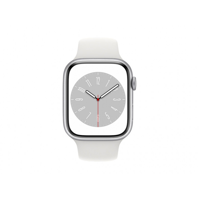 Apple Watch Series 8 GPS Cellular 45mm Silver Alu Case White MP4J3FD/A