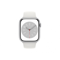 Apple Watch Series 8 GPS Cellular 45mm Silver Alu Case White MP4J3FD/A