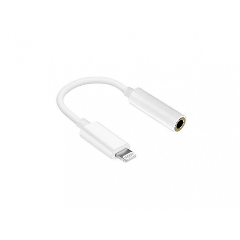 Reekin Adaptateur Haute Qualité - Jack 3.5mm vers Lightning (Blanc) Reekin Adaptateur Haute Qualité - Jack 3.5mm vers Lightning (Blanc)