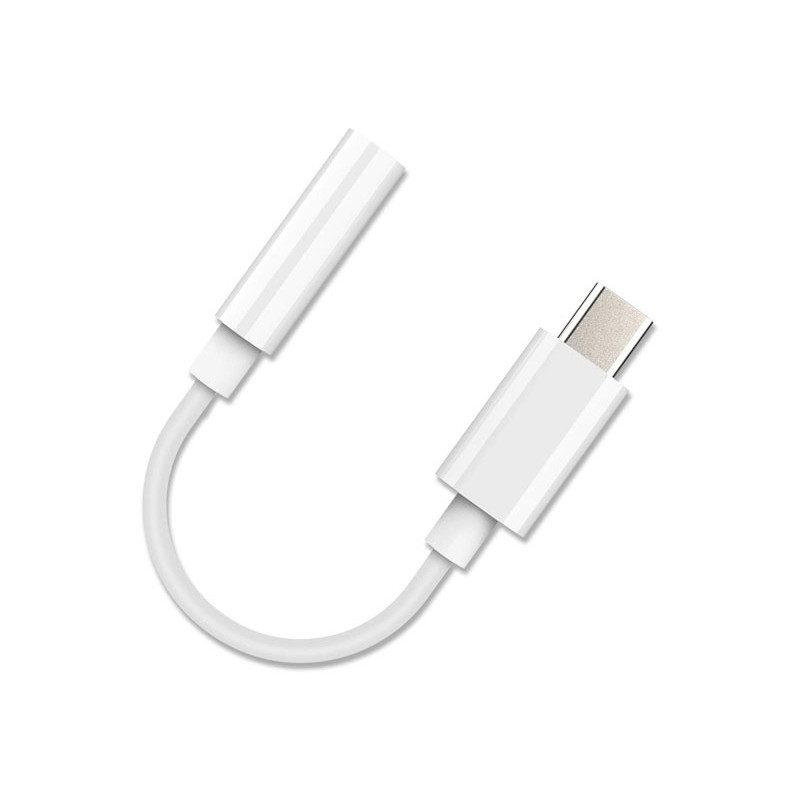Reekin Adaptateur Haute Qualité - Jack 3.5mm vers USB-C (Blanc) Reekin Adaptateur Haute Qualité - Jack 3.5mm vers USB-C (Blanc)