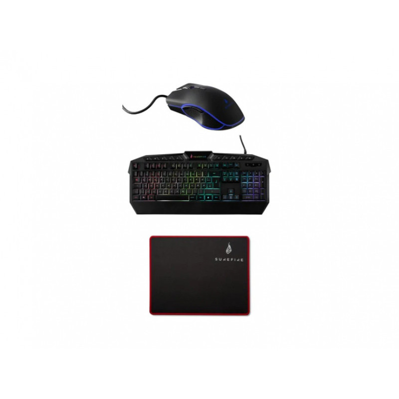 SureFire Kingpin 48825-482 Set clavier QWERTZ/TY. souris et tapis de souris
