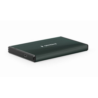 Gembird USB 3.0 2.5\'\' enclosure. brushed aluminum. green- EE2-U3S-3-G