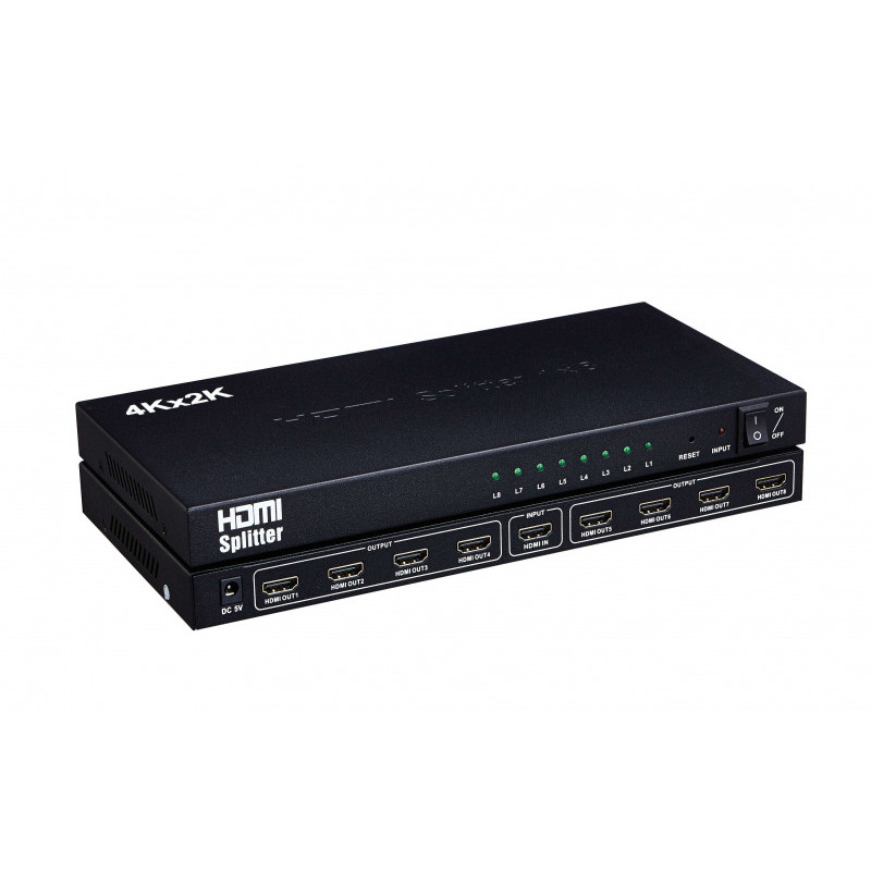 Répartiteur HDMI 4K x 2K 3D 1x8 Répartiteur HDMI 4K x 2K 3D 1x8