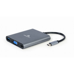 CableXpert USB Type-C 6-in-1 multi-port adapter A-CM-COMBO6-01
