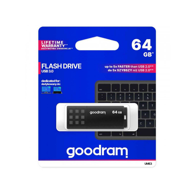 GOODRAM 3x1 UME3 USB 3.0 64GB Care SET UME3-0640CRR11