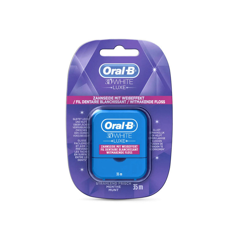 Oral B 3D White Luxe Fil dentaire avec effet blanchissant Oral B 3D White Luxe Fil dentaire avec effet blanchissant