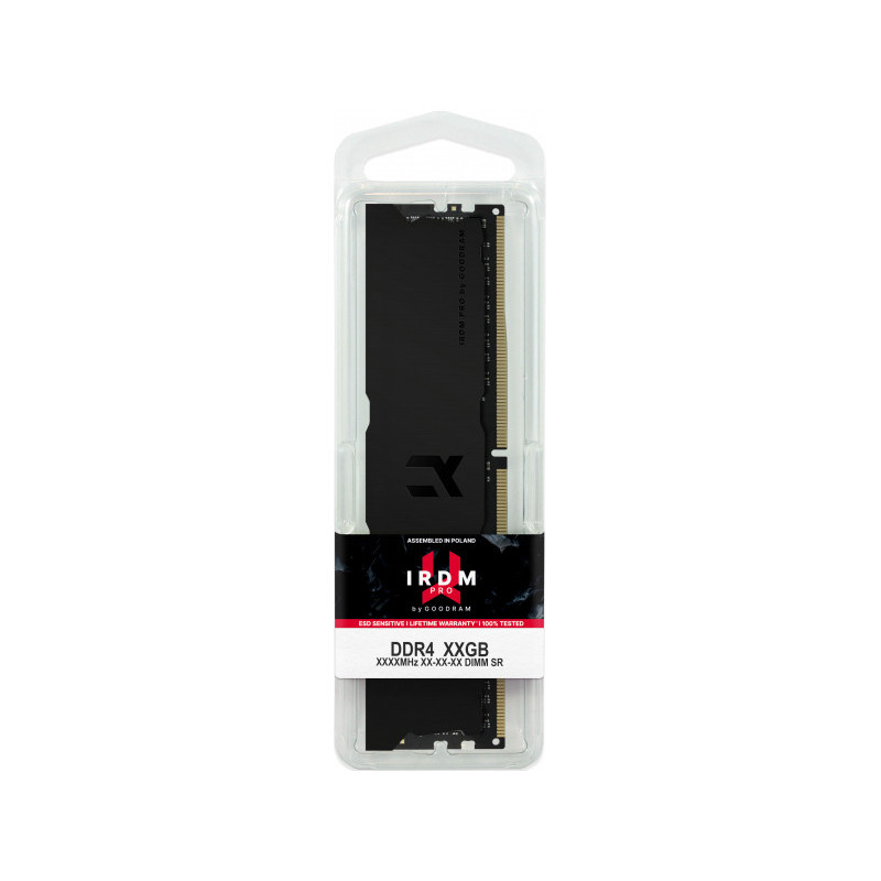 GOODRAM IRDM 3600 MT/s 2x16GB DDR4 KIT DIMM Black IRP-K3600D4V64L18/32GDC GOODRAM IRDM 3600 MT/s 2x16GB DDR4 KIT DIMM Black IRP-K3600D4V64L18/32GDC