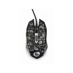 Gembird Optische 6-Tasten-LED-Maus. black - MUS-6B-GRAFIX-01