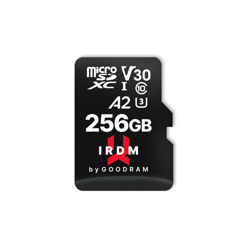 GOODRAM IRDM microSDXC 256GB V30 UHS-I U3 + adapter IR-M2AA-2560R12 GOODRAM IRDM microSDXC 256GB V30 UHS-I U3 + adapter IR-M2AA-2560R12