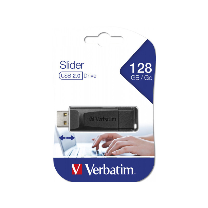 Verbatim USB-Stick 128GB Store n Go Slider USB2.0 49328 Verbatim USB-Stick 128GB Store n Go Slider USB2.0 49328
