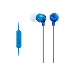 Sony Ecouteurs intra-auriculaires filaires avec microphone - Bleu - MDREX15APLI.CE7