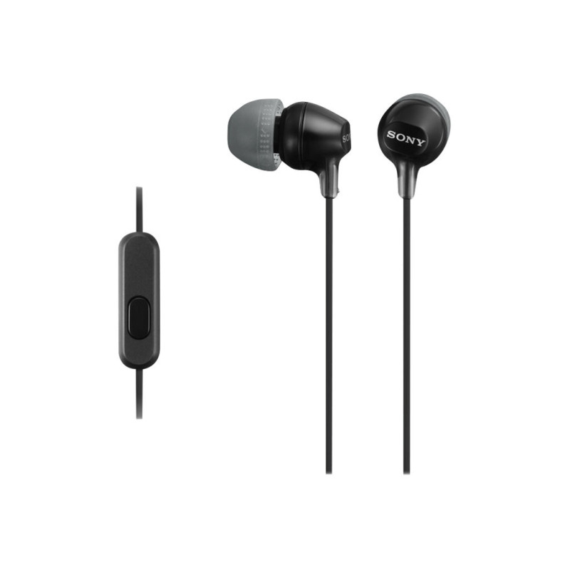 Sony Ecouteurs intra auriculaires filaires avec microphone - Noir - MDREX15APB.CE7