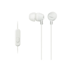 Sony Ecouteurs intra auriculaires filaires avec microphone - Blanc - MDREX15APW.CE7