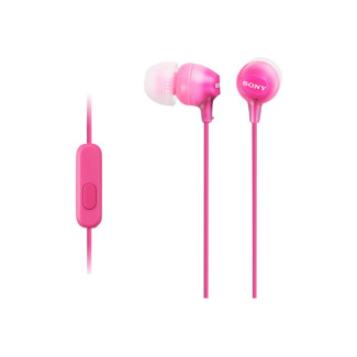 Sony Ecouteurs intra auriculaires filaires avec microphone - Rose - MDREX15APPI.CE7