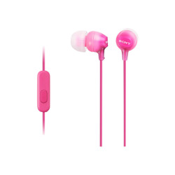 Sony Ecouteurs intra auriculaires filaires avec microphone - Rose - MDREX15APPI.CE7