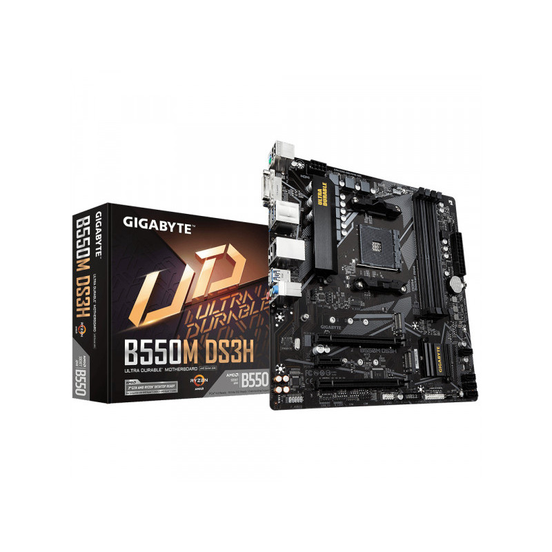Gigabyte GA-B550M-DS3H (AM4) (D) | Gigabyte - GA-B550M-DS3H Gigabyte GA-B550M-DS3H (AM4) (D) | Gigabyte - GA-B550M-DS3H