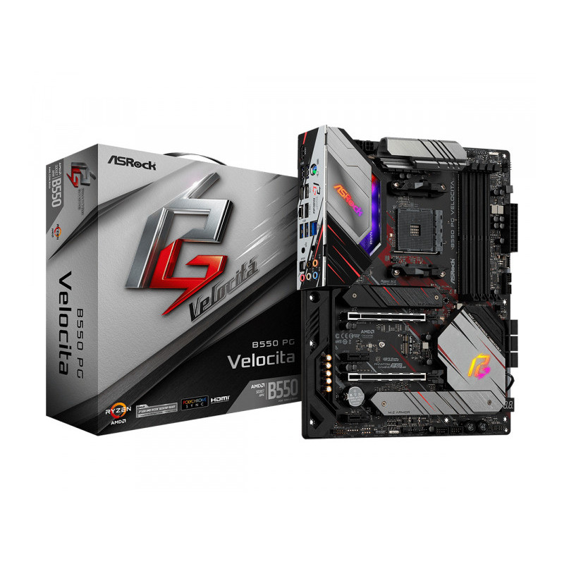 ASROCK B550 PHANTOM GAMING VELOCITA (AM4) (D) | Asrock - 90-MXBD90-A0UAYZ