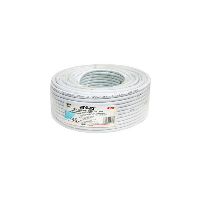 Arcas câble HDTV coaxial SAT 120DB 75 OHMS - 50m