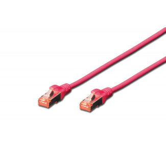 Patchkabel CAT6 RJ45 S/FTP LÃ¤nge 1 m. Farbe grey AWG 27/7. Cu. Digitus