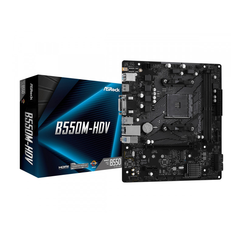 Asrock B550M-HDV µ 90-MXBDJ0-A0UAYZ Asrock B550M-HDV µ 90-MXBDJ0-A0UAYZ