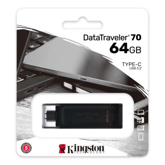 Kingston DataTraveler 70 64GB TYPE-C USB FlashDrive 3.0 DT70/64GB
