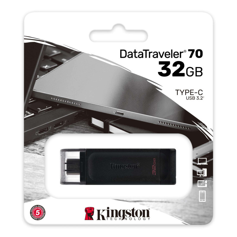 Kingston DataTraveler 70 128GB TYPE-C USB FlashDrive 3.0 DT70/128GB Kingston DataTraveler 70 128GB TYPE-C USB FlashDrive 3.0 DT70/128GB
