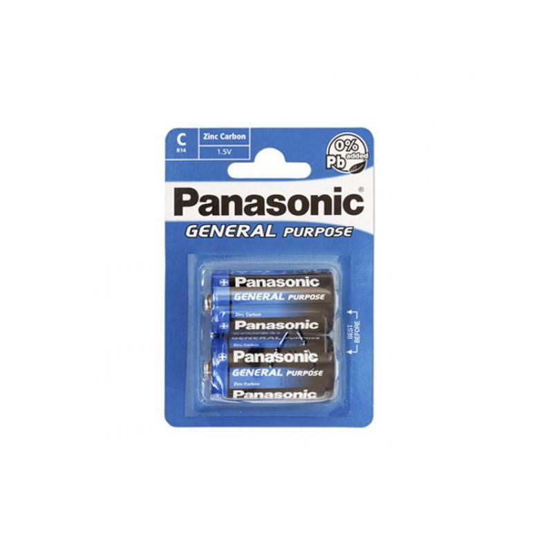 Panasonic Pack de 2 piles General Purpose Baby C LR14 Panasonic Pack de 2 piles General Purpose Baby C LR14