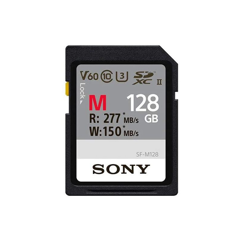 Sony Carte mémoire SDXC M series 128Go UHS-II Classe 10 U3 V60 - SFG1M