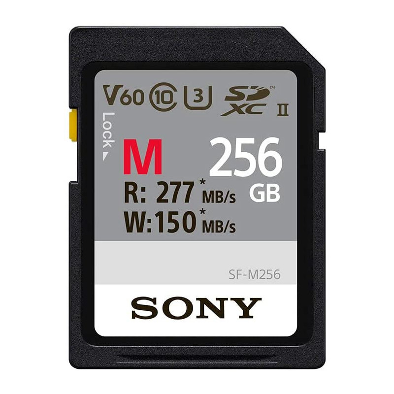 Sony Carte Mémoire SD (SDXC) M series 256GB UHS-II Class 10 U3 V60 - SFG2M