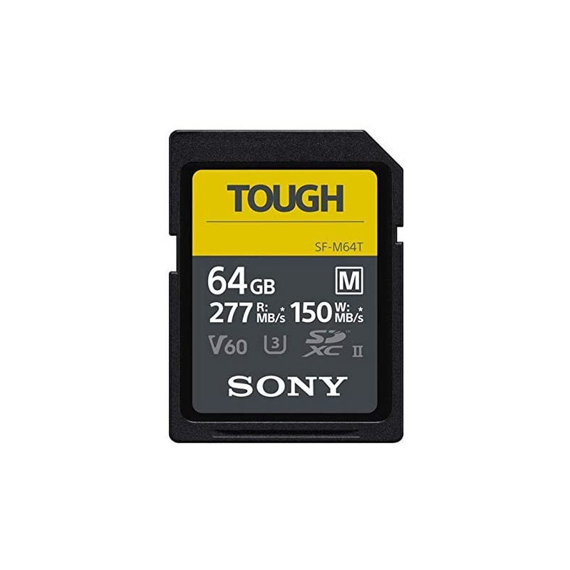Sony  Carte Mémoire SDXC M Tough series 64Go UHS-II Class 10 U3 V60 - SFM64T