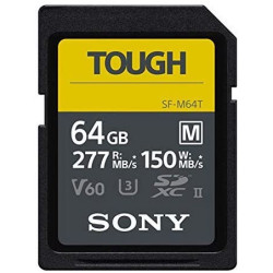 Sony  Carte Mémoire SDXC M Tough series 64Go UHS-II Class 10 U3 V60 - SFM64T