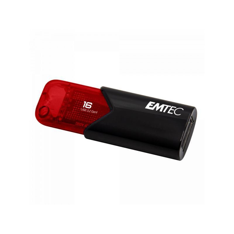 Emtec USB Flash Drive B110 Click Easy 16GB Red - USB 3.2