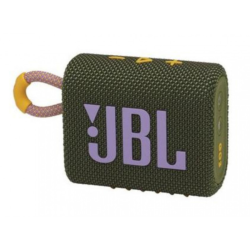 JBL GO 3 Enceinte portable étanche Vert JBLGO3GRN JBL GO 3 Enceinte portable étanche Vert JBLGO3GRN