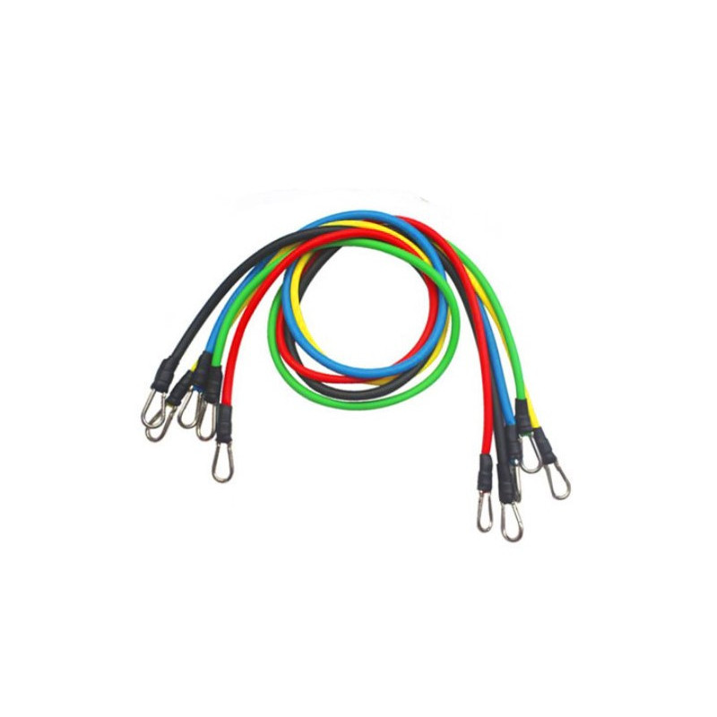 Set de bandes de fitness de résistance avec 11 pièces