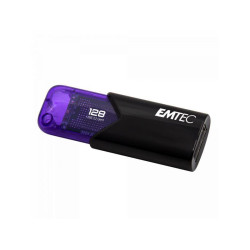 Emtec USB Flash Drive B110 Click Easy 128GB Purple - USB 3.2