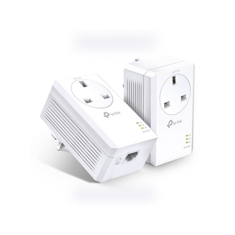 TP-Link AV1000 Gigabit Passthrough Powerline Starter Kit TL-PA7017P KIT TP-Link AV1000 Gigabit Passthrough Powerline Starter Kit TL-PA7017P KIT