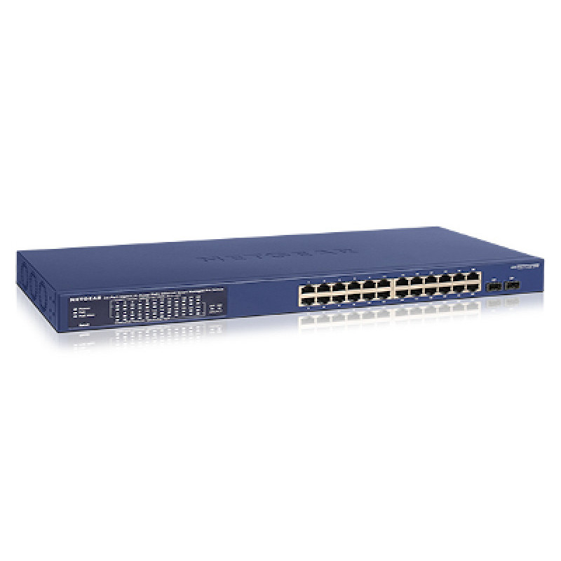 Netgear Smart Switch Web manageable Pro PoE+ 24 ports Gigabit Ethernet 2 ports SFP 380 Netgear Smart Switch Web manageable Pro PoE+ 24 ports Gigabit Ethernet 2 ports SFP 380