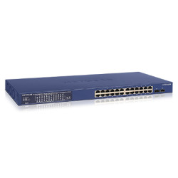 Netgear Smart Switch Web manageable Pro PoE+ 24 ports Gigabit Ethernet 2 ports SFP 380