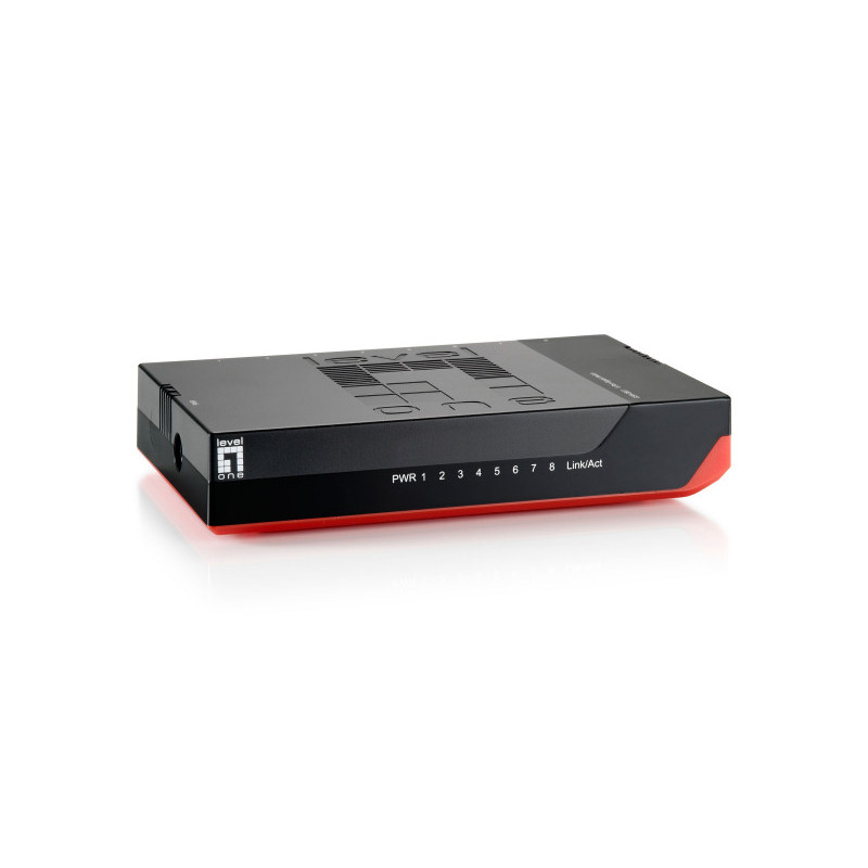 LevelOne Switch 8x GBit Unmanaged BlackEdition - GSW-0807 LevelOne Switch 8x GBit Unmanaged BlackEdition - GSW-0807