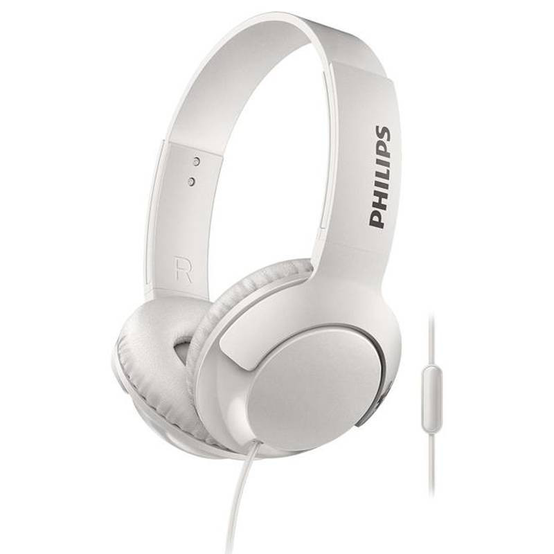 Philips Bass+ Casque audio Blanc - SHL3075WT