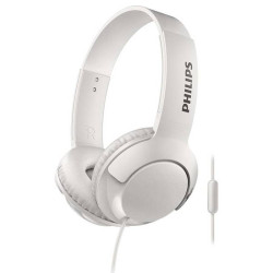 Philips Bass+ Casque audio Blanc - SHL3075WT